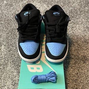 Nike Dunk Low Pro SB Black and Blue Sneakers